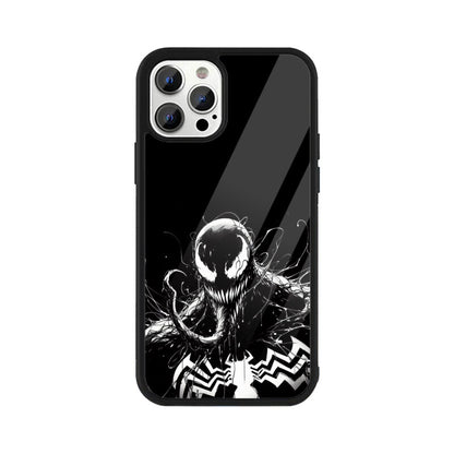 Venom Web of Darkness Glass Phone Case