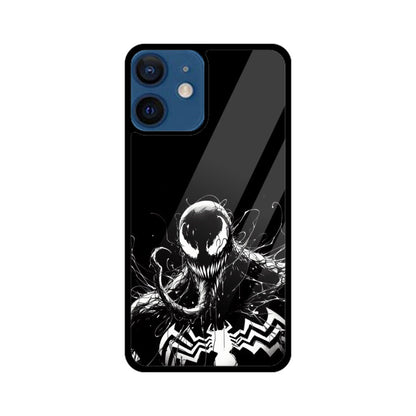 Venom Web of Darkness Glass Phone Case