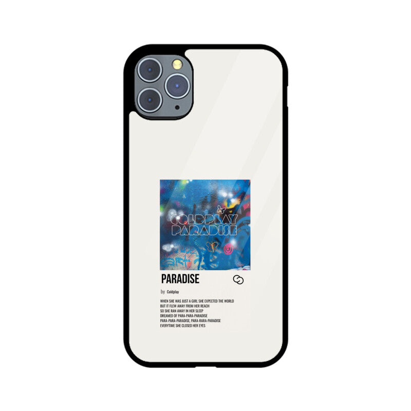 Coldplay Paradise Glass Case