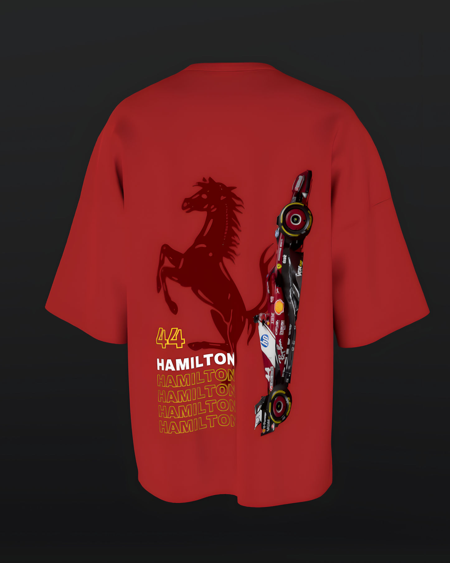 Hamilton Ferrari Legacy Oversized Classic T-Shirt