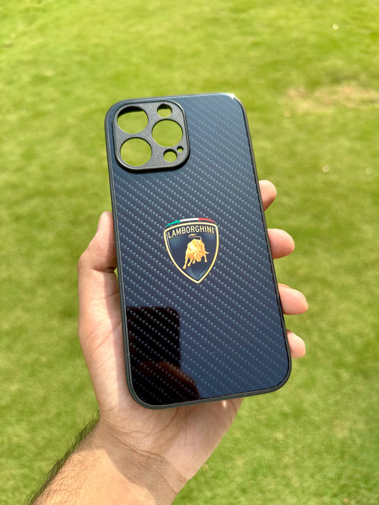 Lamborghini Carbon Fiber Glass Case