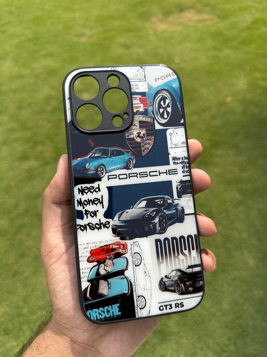 The Porsche Blueprint Glass Case