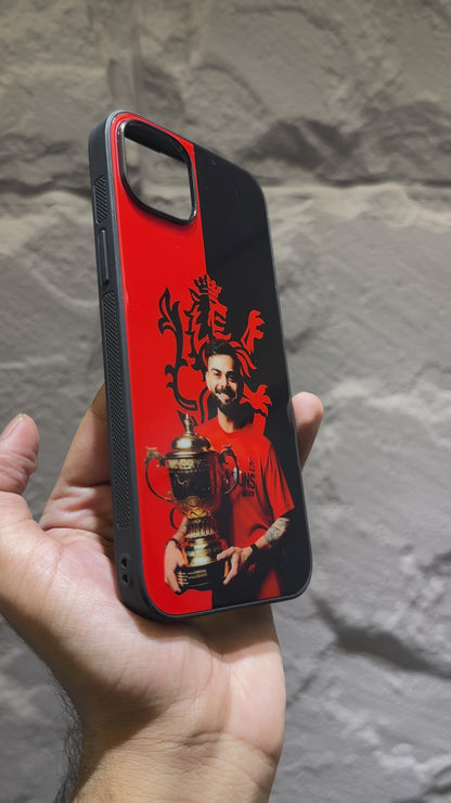 Kohli's Triumph IPL Glory Glass Case