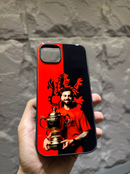 Kohli's Triumph IPL Glory Glass Case