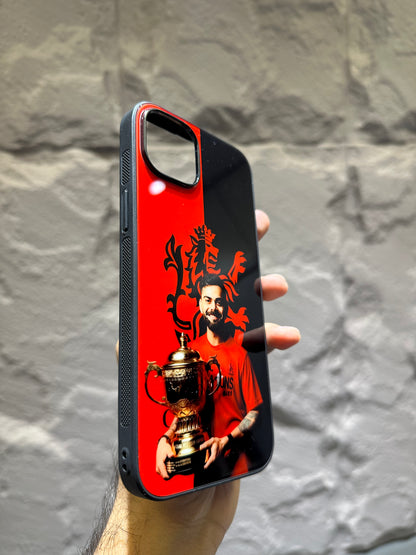 Kohli's Triumph IPL Glory Glass Case