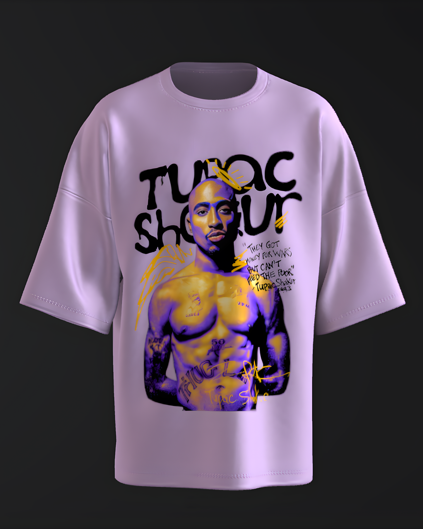 Tupac Thug Life Oversized T-Shirt